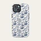 Saluki Blue Toile Phone case