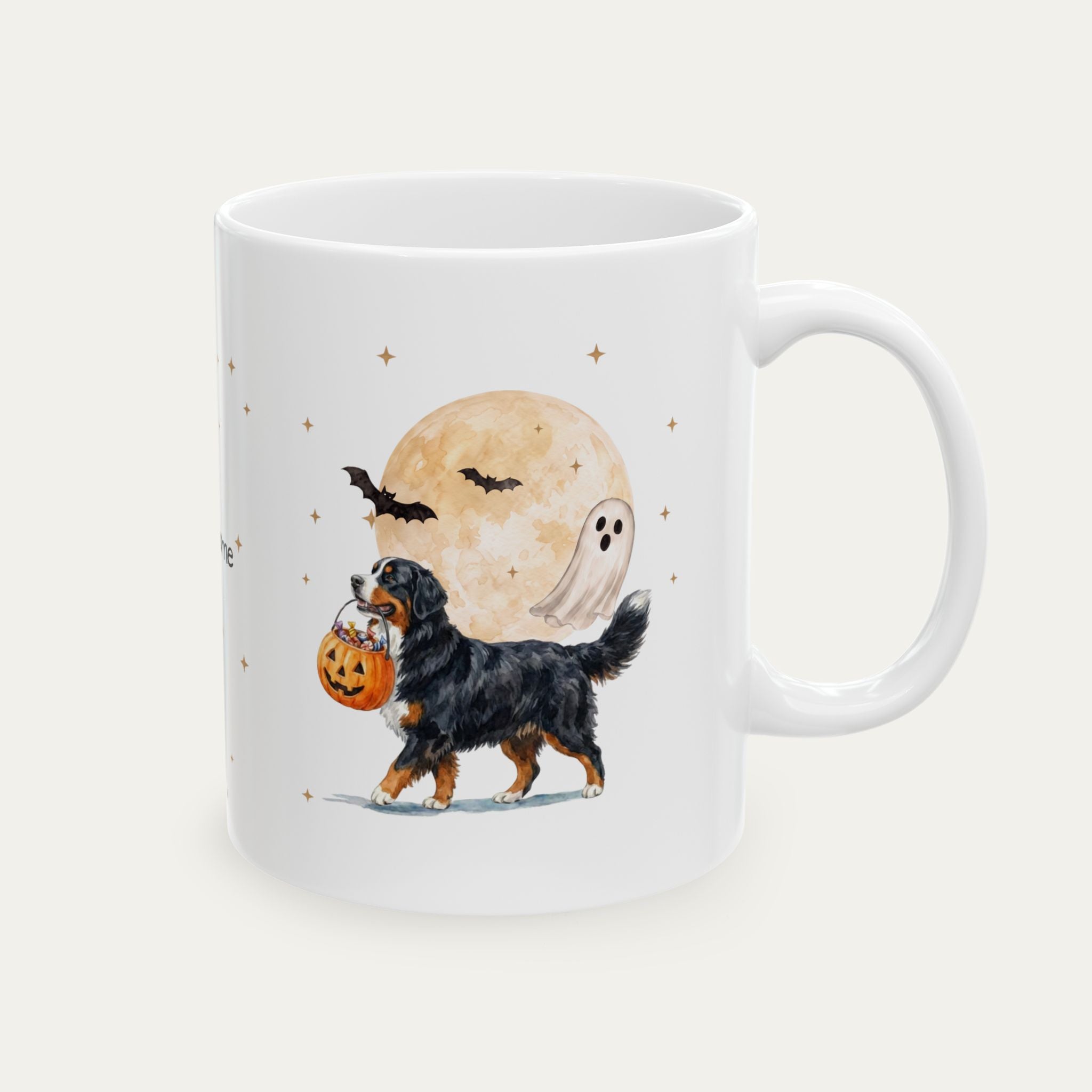 Custom Bernese Mountain Halloween mug