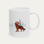 Custom German Shepherd Black and Red  Christmas Santa Hat Mug