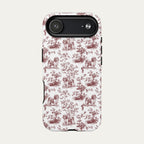 Shih Tzu Burgundy Toile phone Case