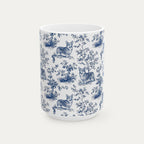Corgi Blue Toile Mug