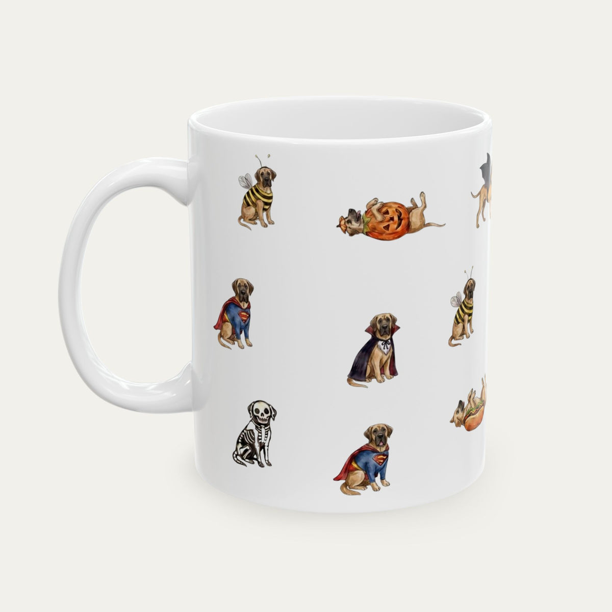 Great Dane Fawn Halloween mug
