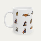 German Shepherd Halloween mug