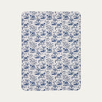 Saint Bernard Toile De Jouy Fleece Blanket