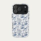 Basenji Blue Toile Phone case