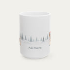 Custom Chihuahua Chocolate and Tan  Christmas Santa Hat Mug