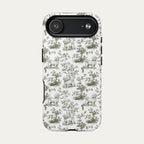 Maltese Sage Green Toile phone Case