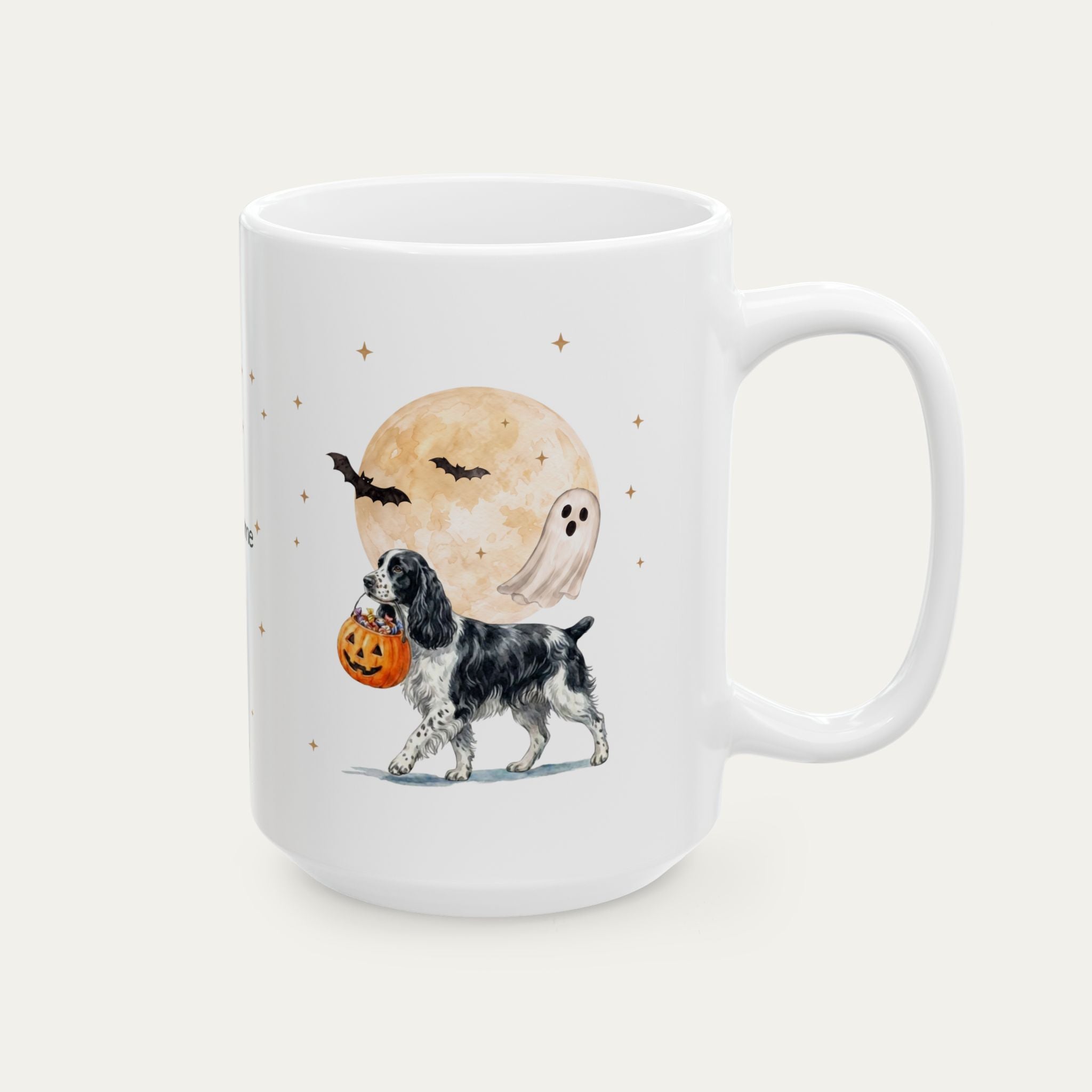 Custom Springer Spaniel Halloween mug