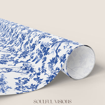 Chihuahua French Toile De Jouy Wrapping Paper