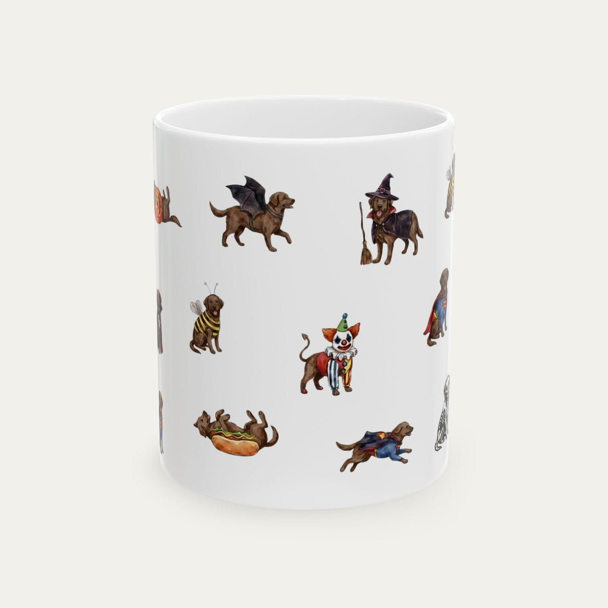 Labrador Chocolate Halloween mug