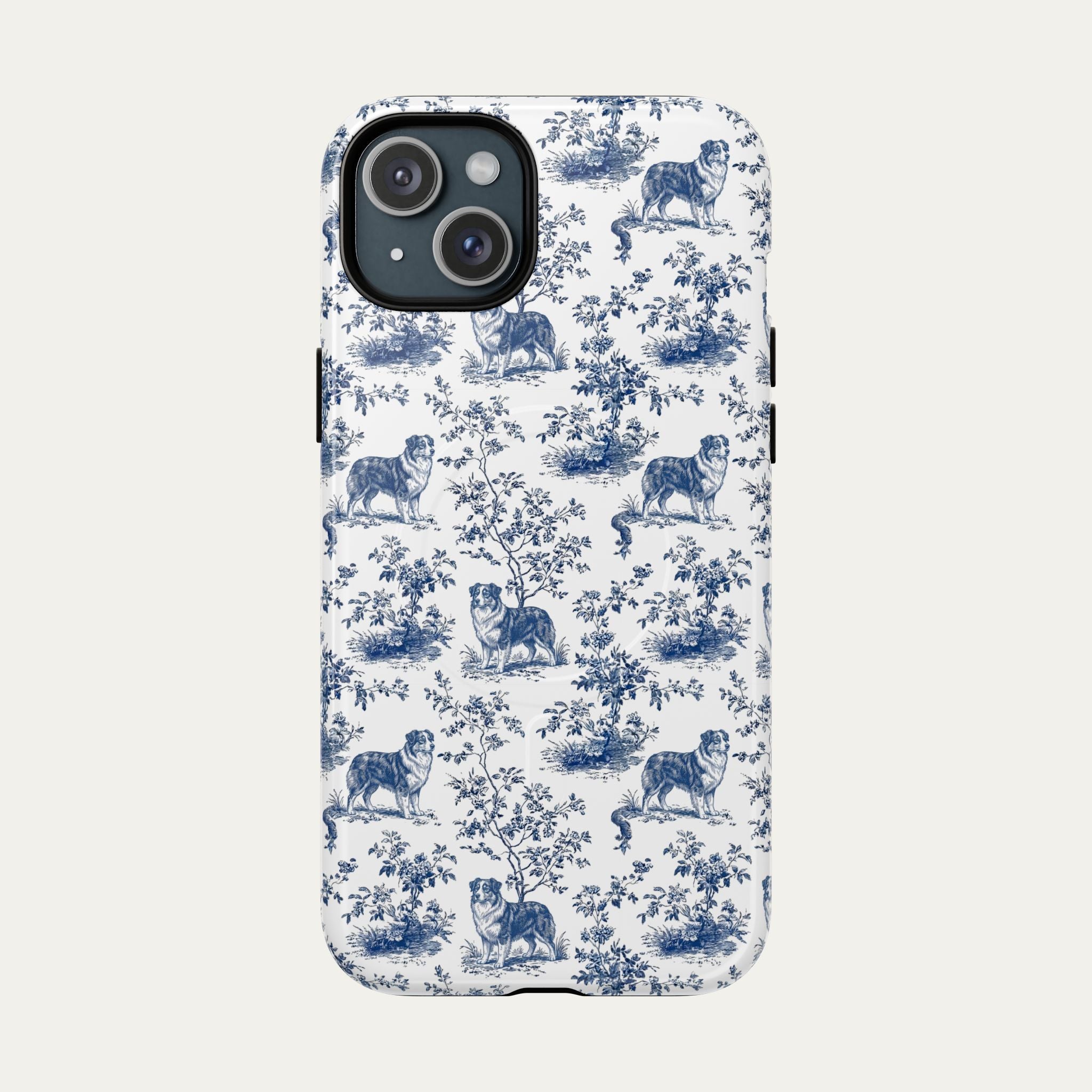 Australian Shepherd Blue Toile Phone case