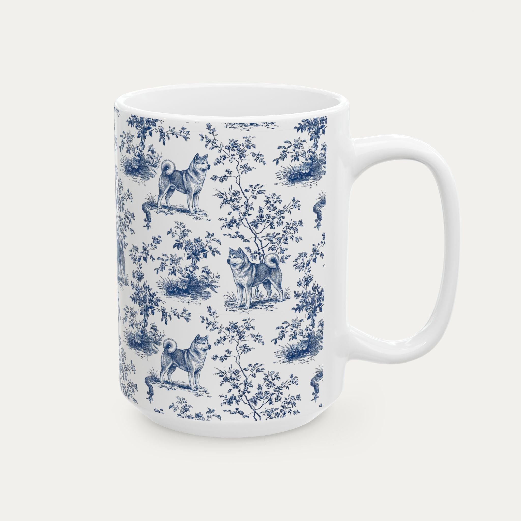 Akita French Blue Toile Mug