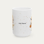 Custom Golden Retriever Cream Halloween mug