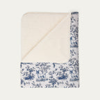 Toy Fox Terrier Toile De Jouy Fleece Blanket