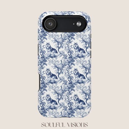 Husky Toile De Jouy Magnetic Phone Case