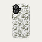 Doberman Sage Green Toile phone Case