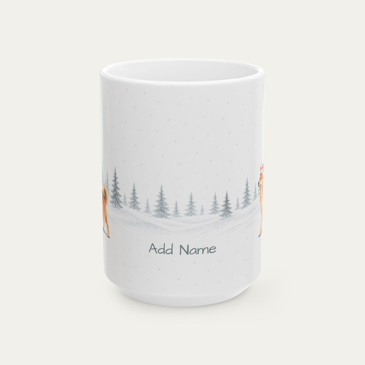 Custom Shiba Inu Sesame Christmas Santa Hat Mug