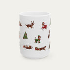 Australian Shepherd Red tri color Christmas Mug