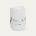 Custom Australian Shepherd Blue Merle Christmas Santa Hat Mug