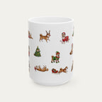 Shiba Inu Christmas Mug