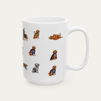 Labradoodle Red Halloween mug