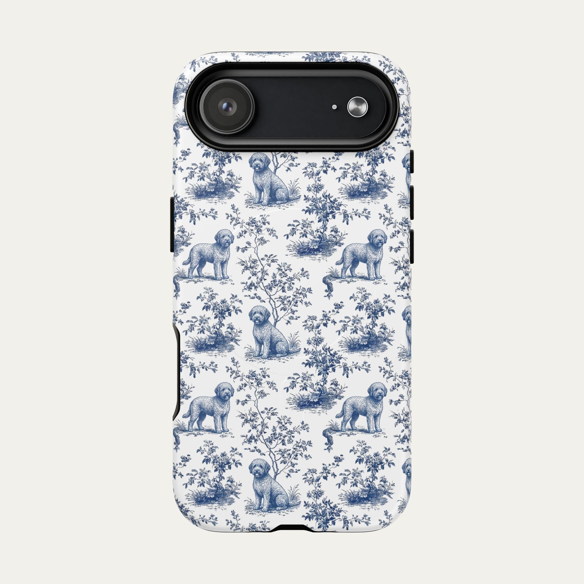 Spanish Water Dog Blue Toile Phone case