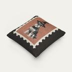 Schnauzer Halloween Woven Pillow