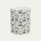 Bloodhound Sage Green Toile Mug
