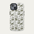 Bernedoodle Sage Green Toile phone Case