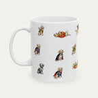Dachshund LH Cream Halloween mug