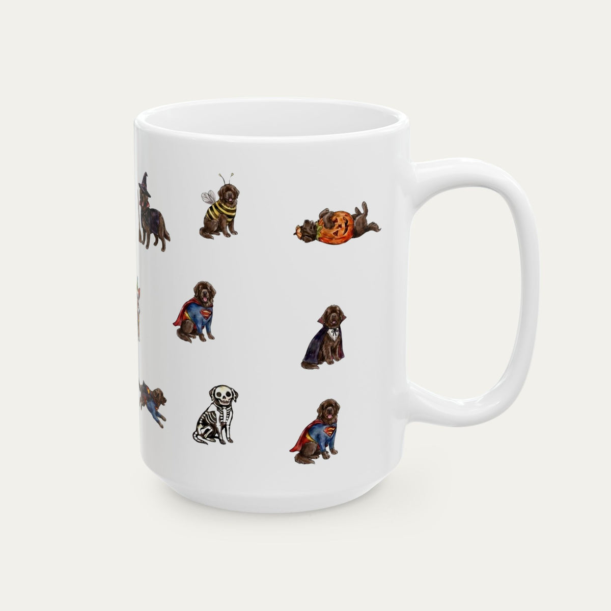 Newfoundland Chocolate Halloween mug
