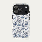 Saluki Blue Toile Phone case