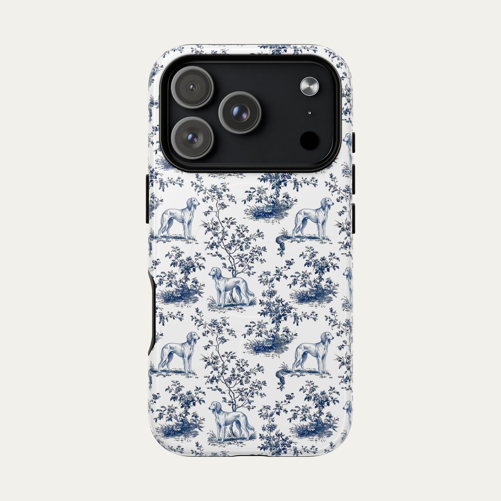 Saluki Blue Toile Phone case