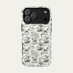 Basenji Sage Green Toile phone Case