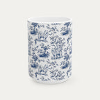 Samoyed Blue Toile Mug