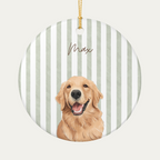 Custom Watercolor Dog Ornament