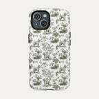 Wheaten Terrier Sage Green Toile phone Case