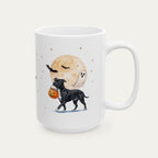 Custom Pitbull Black Halloween mug