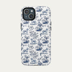 Pitbull Blue Toile Phone case