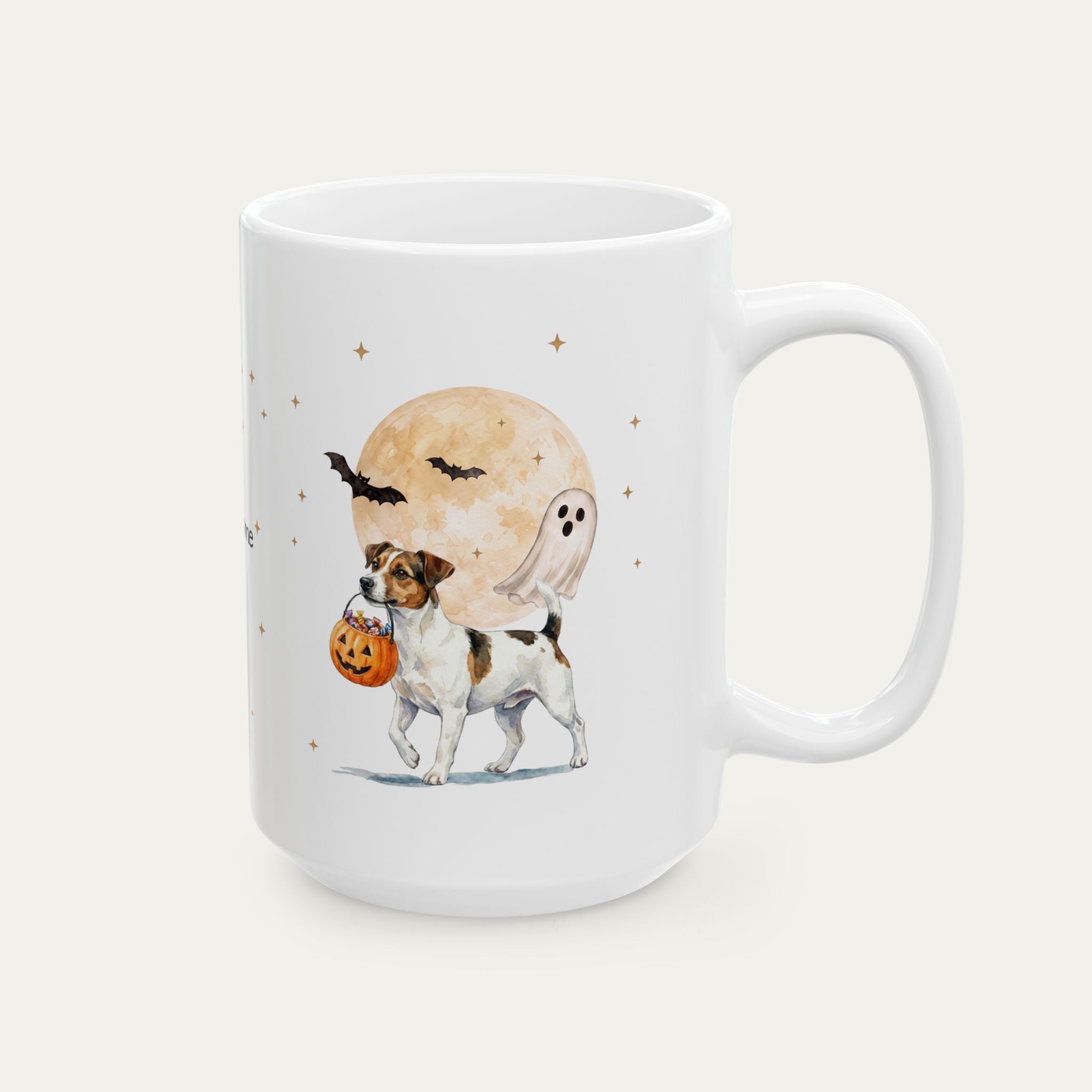 Custom Jack Russell Terrier Halloween mug