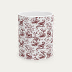 Yorkshire Terrier Burgundy Toile Mug