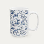 Goldendoodle Blue Toile Mug