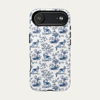 German Shepherd Blue Toile Phone case