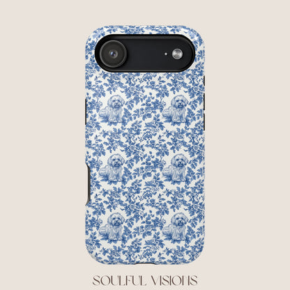 Havanese Toile De Jouy Magnetic Phone Case