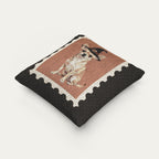 Chihuahua SH fawn Halloween Woven Pillow