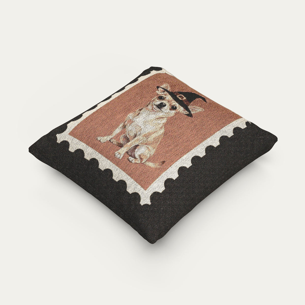 Chihuahua SH fawn Halloween Woven Pillow