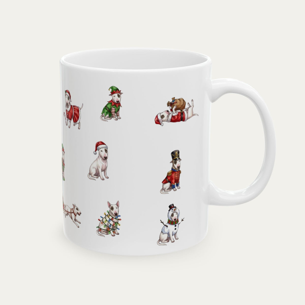 Bull Terrier Christmas Mug