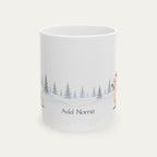 Custom Dachshund Cream Christmas  Santa Hat Mug