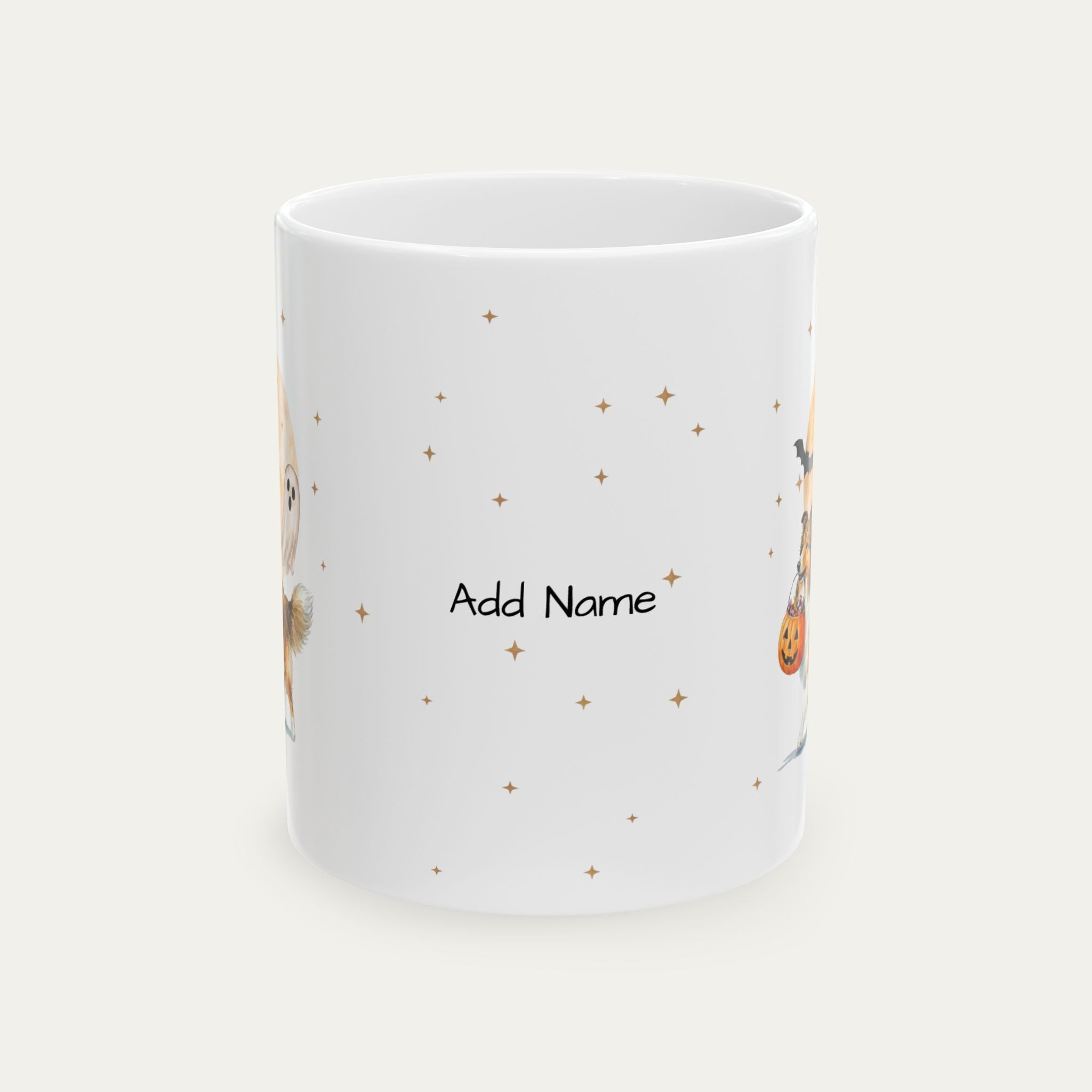 Custom Shetland Sheepdog Halloween mug
