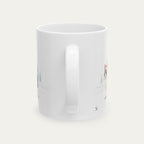 Custom Chihuahua Black and White  Christmas Santa Hat Mug